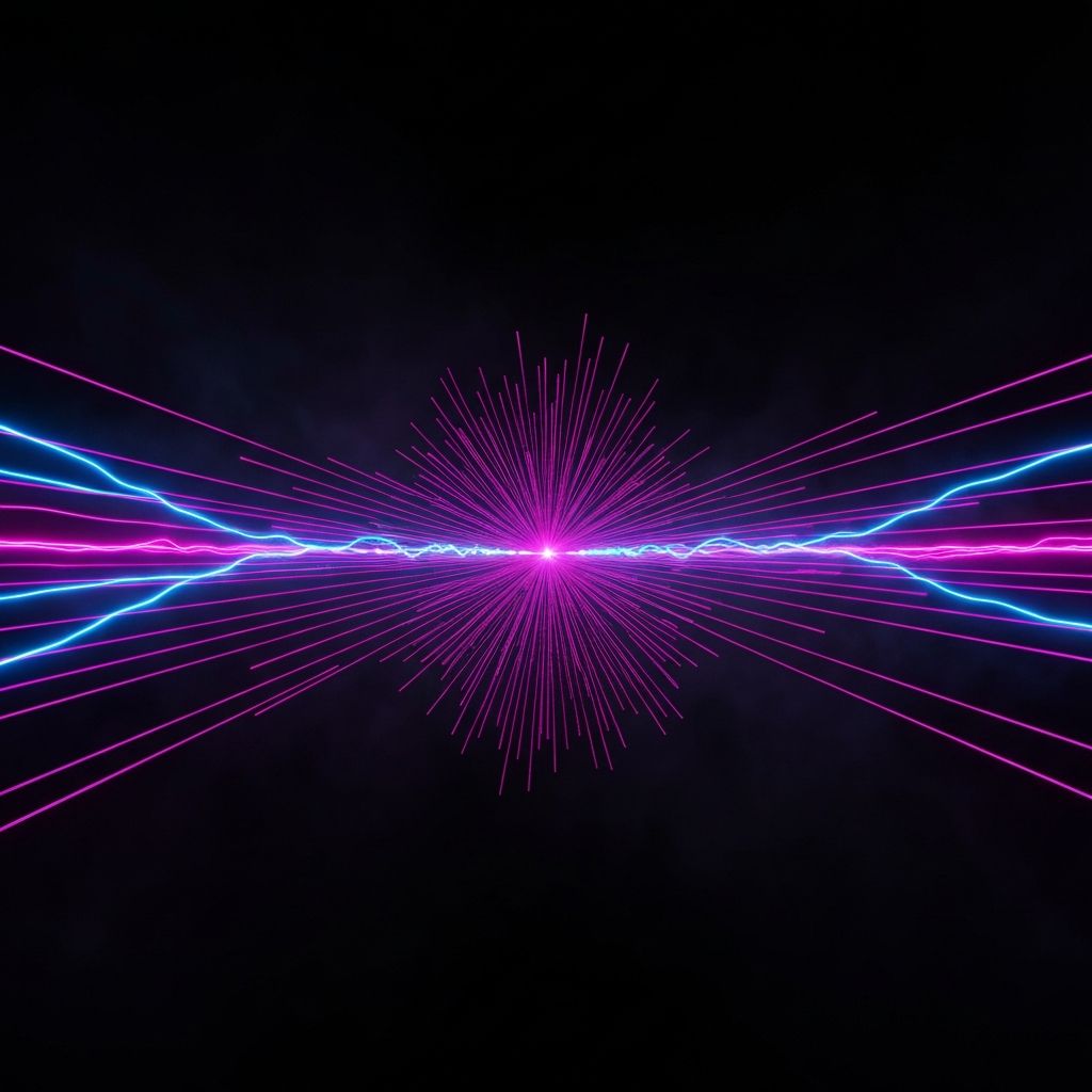 Abstract sound-wave visualization representing accessible text-to-speech